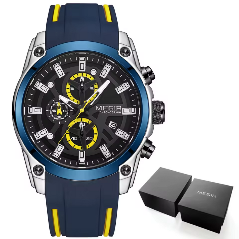 Relógio Megir XPRO Masculino Silicone Premium
