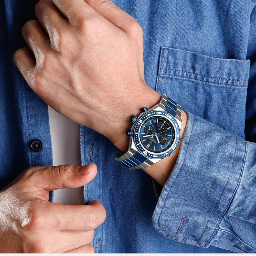 Relógio Masculino Naviforce Chrono 45mm Alta Resistência