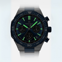 Relógio Naviforce Chrono Masculino Aço Escovado Alta Durabilidade