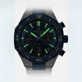 Relógio Masculino Naviforce Chrono 45mm Alta Resistência