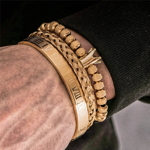 Pulseiras Roma Antiga com 3 Peças