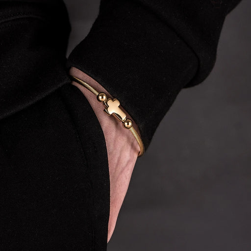 Bracelete Minimalista com Crucifixo