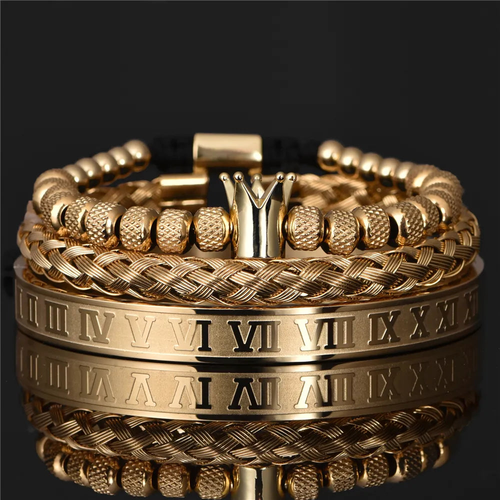 Pulseiras Roma Antiga com 3 Peças