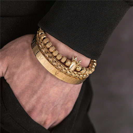 Pulseiras Roma Antiga com 3 Peças