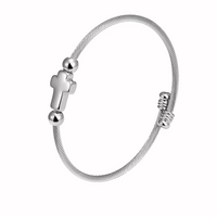 Pulseira Minimalista com Crucifixo