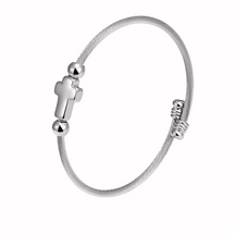 Bracelete Minimalista com Crucifixo