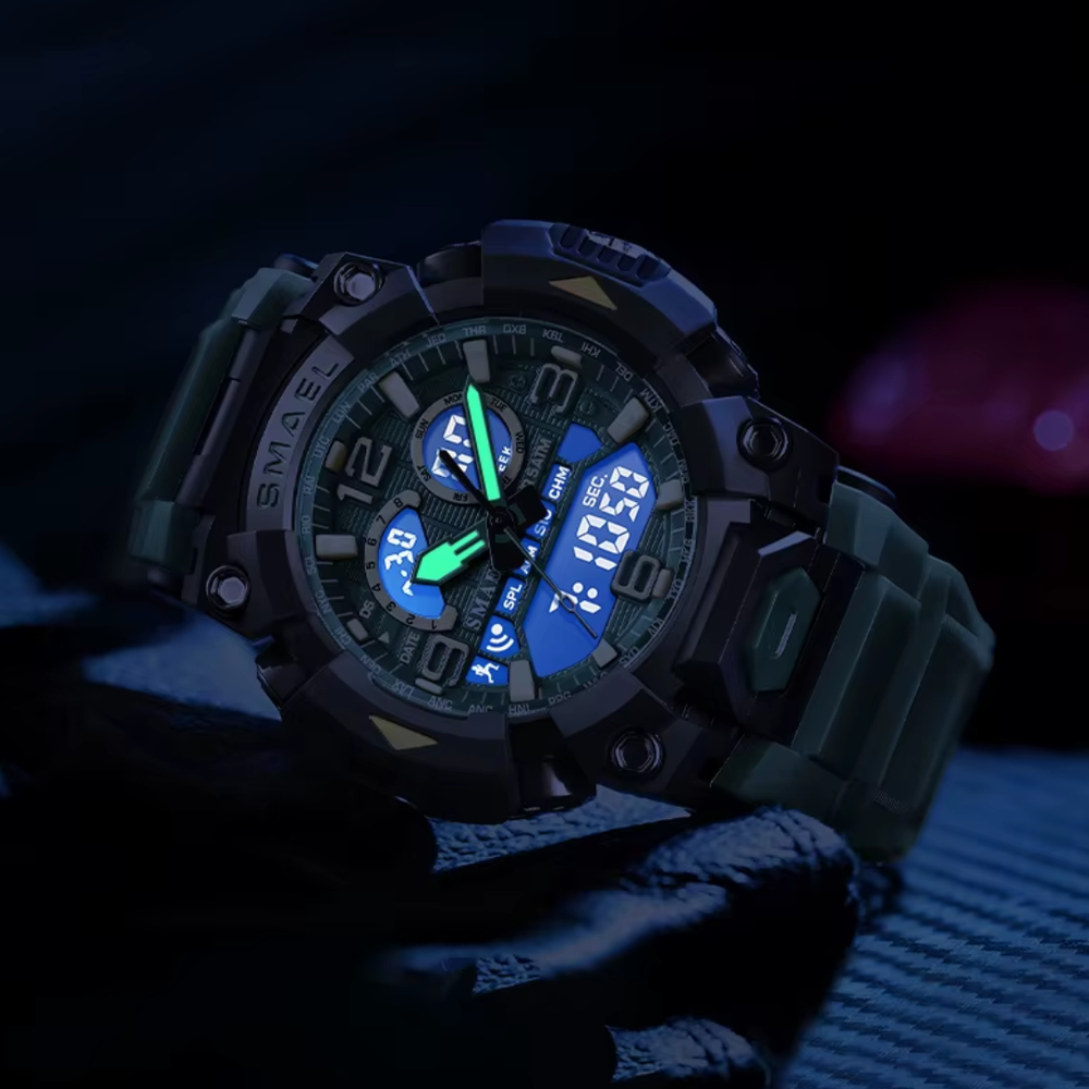 Relógio SMAEL Militar Verde