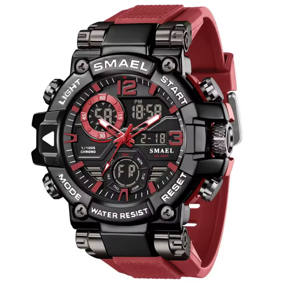 Relógio SMAEL 8110 Esportivo Vermelho