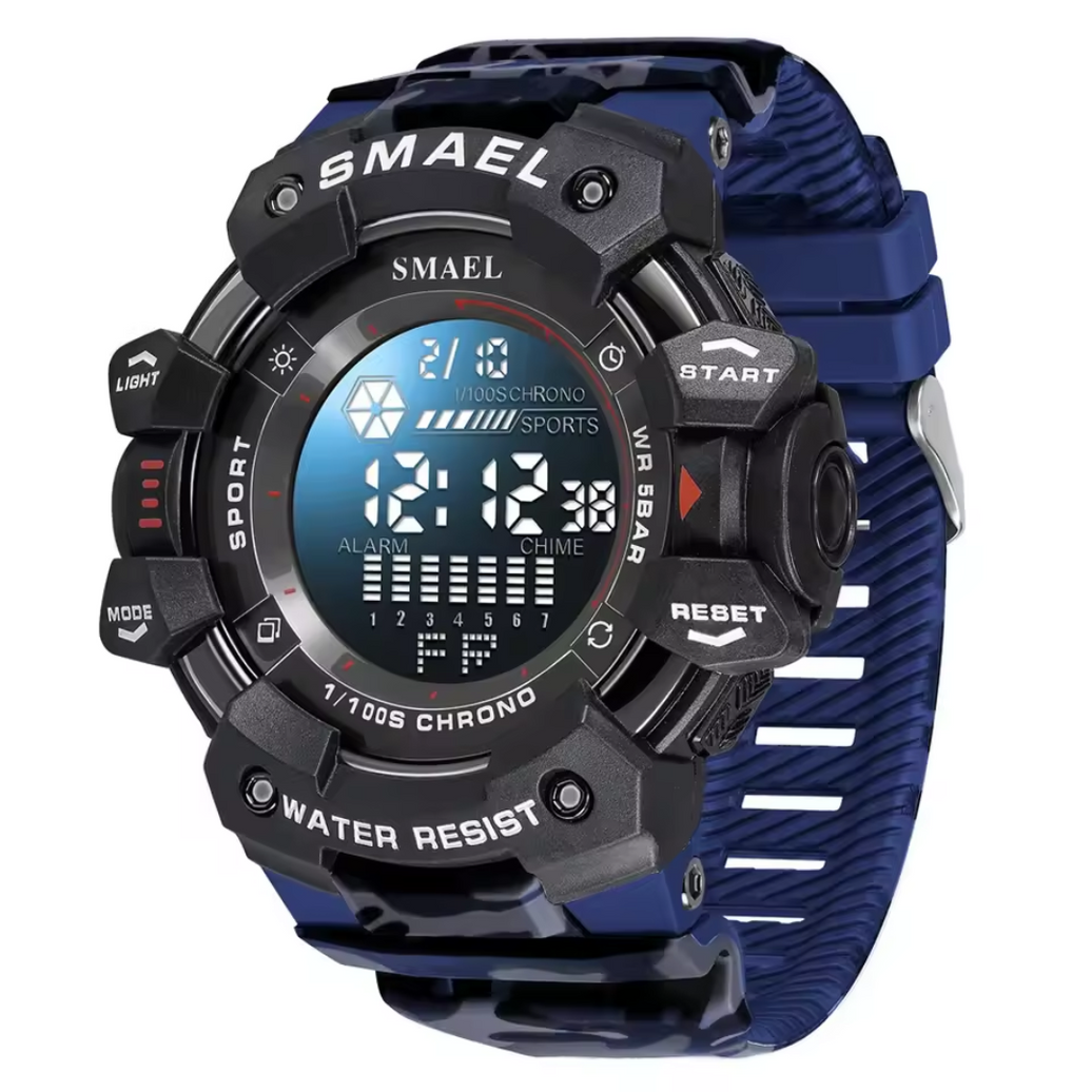 Relógio SMAEL SL-8050-CO Preto e Azul