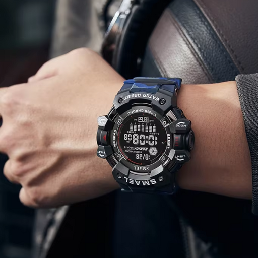 Relógio SMAEL SL-8050-CO Preto e Azul