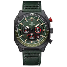 45mm | Couro Legítimo Design Angular Exclusivo Edição de Corrida